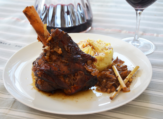 Recette de souris d'agneau pour accompagner le Langhe Nebbiolo 2010