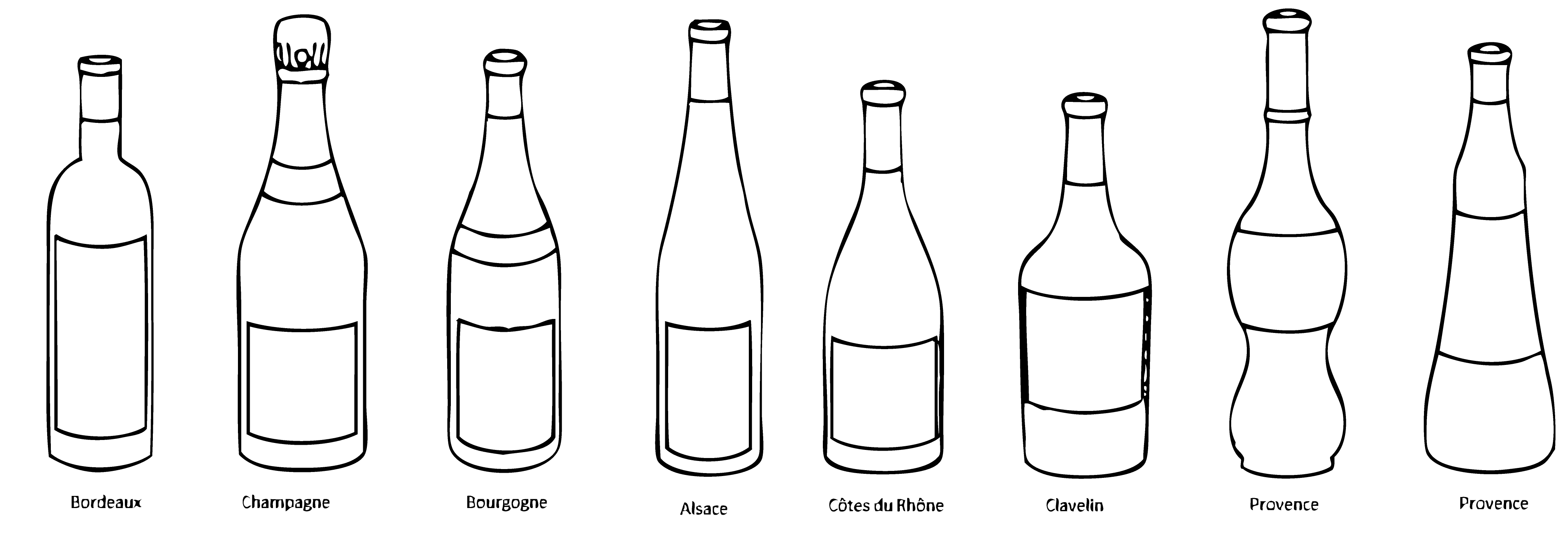 Pourquoi y a-t-il différentes formes de bouteille de vin ? - Trois Fois Vin