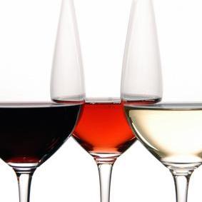 Vin rouge, rosé et blanc
