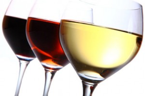 Vers de vin rouge, blanc et rosé