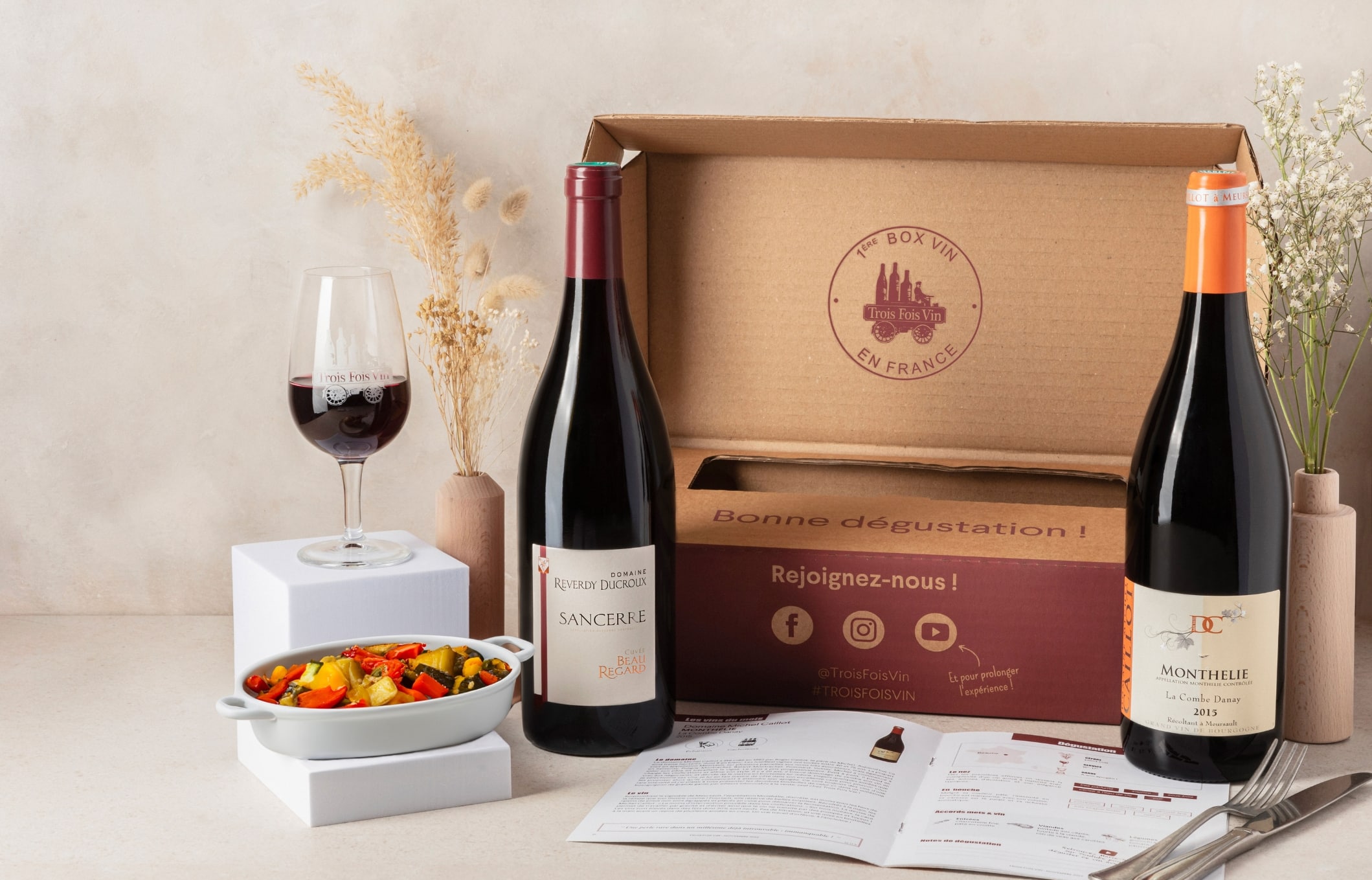 Coffret Vin Échanson - Pour les amoureux de grands vins rouges - Box Vin