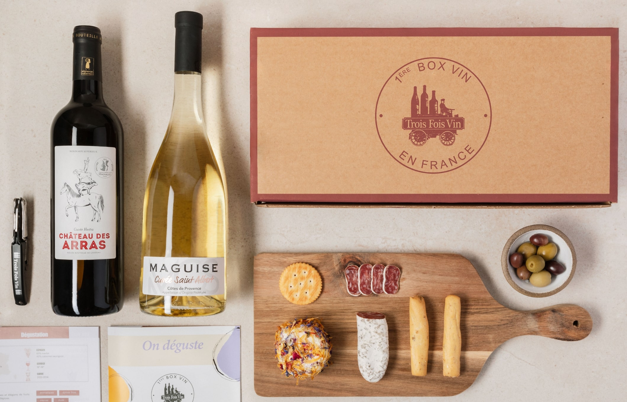 Coffret Vin Tastevin - Notre box vin du mois pour découvrir le monde du vin