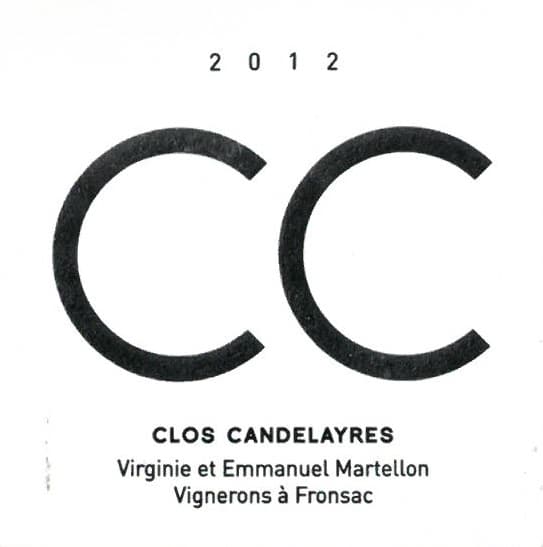 2012 CC Clos Candelayres Martellon Fronsac