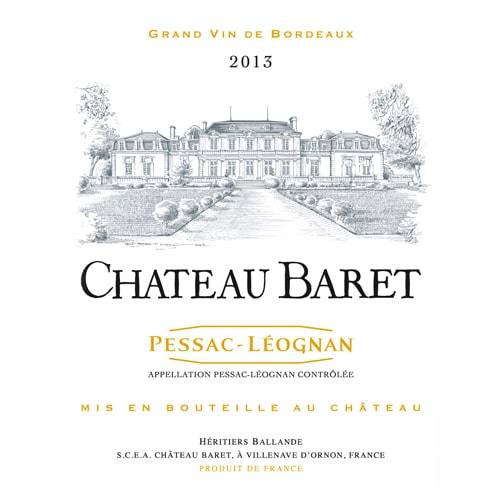 Château Baret PESSAC LEOGNAN 2013