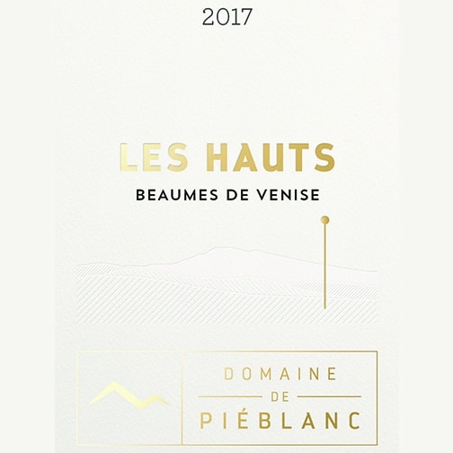 Domaine de Piéblanc BEAUMES DE VENISE 2017 Les Hauts