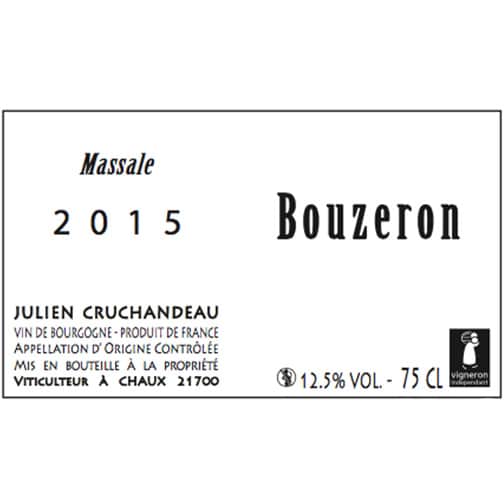 Domaine Julien Cruchandeau BOUZERON 2015 - Massale