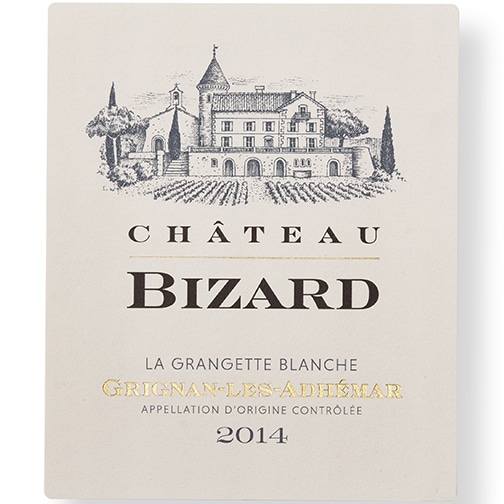 Château Bizard GRIGNAN-LES-ADHÉMAR 2014 — Grangette blanche