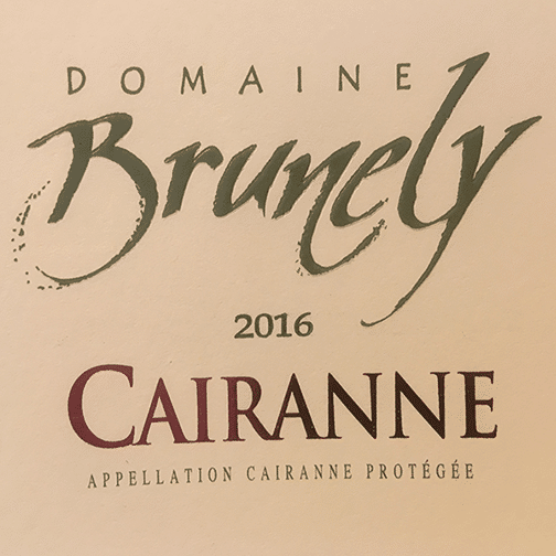 Domaine Brunely - Cairanne 2016