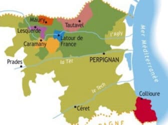 carte cotes du roussillon