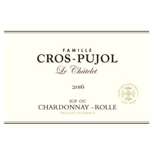 Famille Cros-Pujol CHARDONNAY-ROLLE 2016 — IGP OC