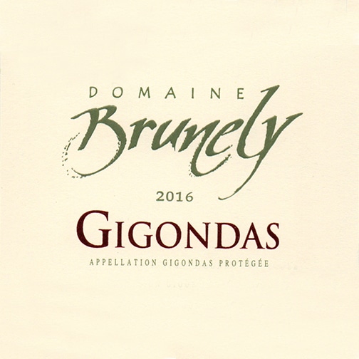 Domaine Brunelly GIGONDAS 2016