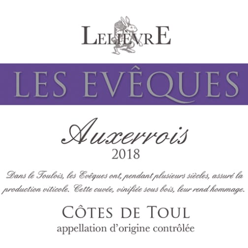 Domaine Lelièvre CÔTES DE TOUL 2018 Les Evêques