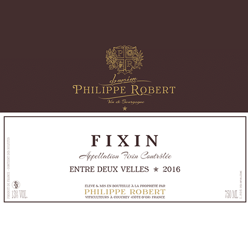 Domaine Philippe Robert - FIXIN 2016 Entre Deux Velles