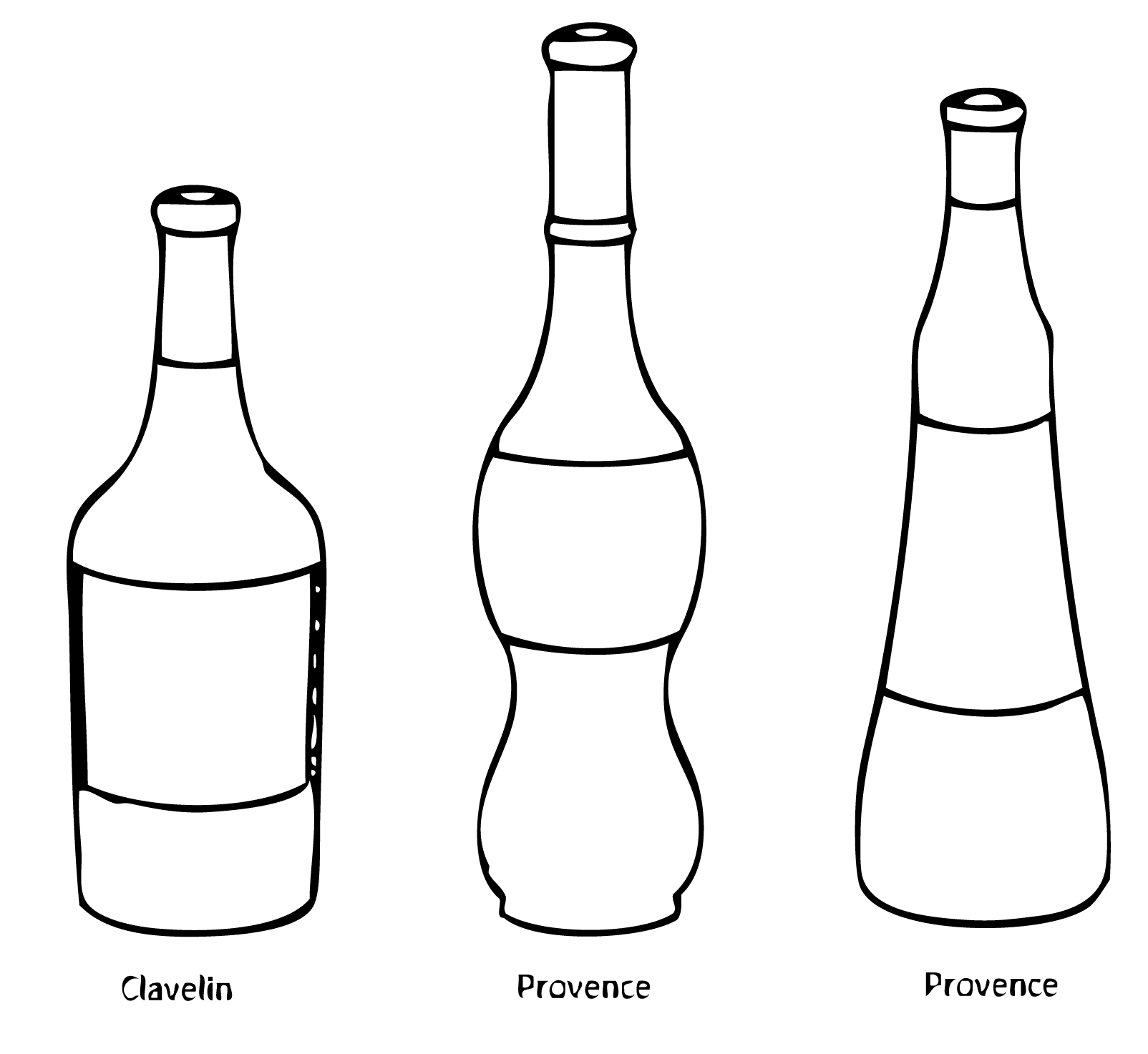 Pourquoi y a-t-il différentes formes de bouteille de vin ? - Trois Fois Vin