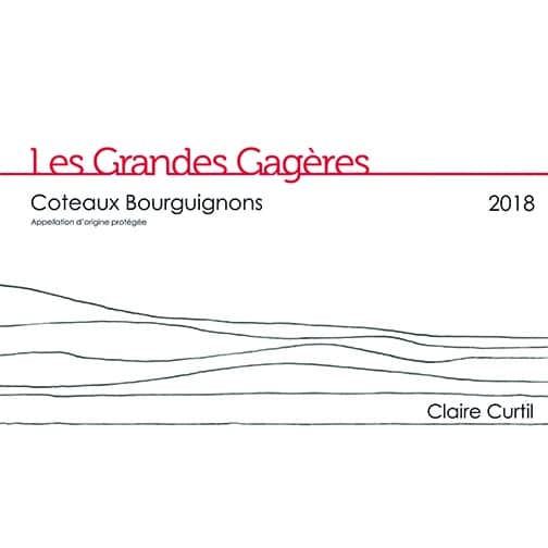 Claire Curtil COTEAUX BOURGUIGNONS 2018 Les Grandes Gagères