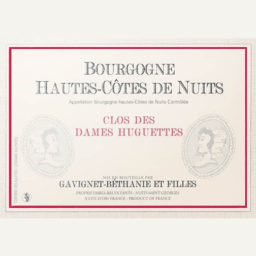 Domaine Gavignet-Béthanie HAUTES CÔTES DE NUITS 2016 - Clos des Dames Huguettes