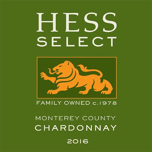 Hess Select CHARDONNAY 2016 Monterey County Californie