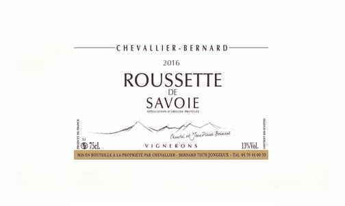 Domaine Chevallier-Bernard ROUSSETTE DE SAVOIE 2016