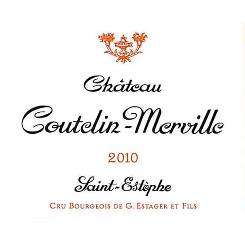 Château Coutelin-Merville 2010 Saint-Estèphe Cru Bourgeois de G.Estager et Fils