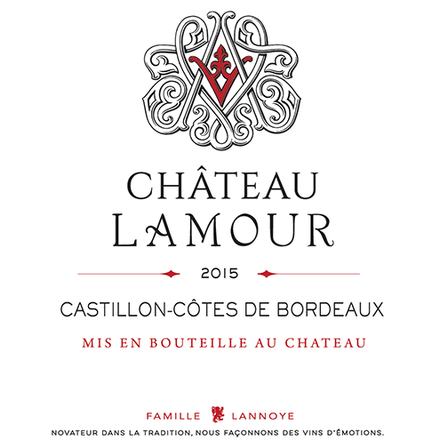 Château Lamour - CASTILLON-CÔTES DE BORDEAUX 2015