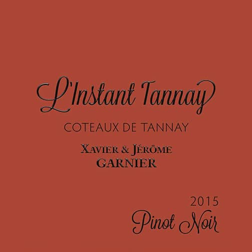Xavier et Jérôme Garnier CÔTEAUX DE TANNAY 2016 - L'Instant Tannay