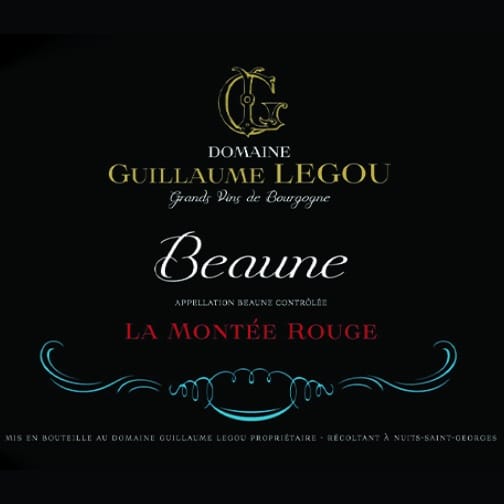 Domaine Guillaume Legou BEAUNE 2018 Montée Rouge