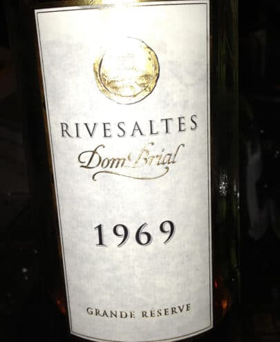Vin Rivesaltes Dom Brial 1969 Grande Réserve