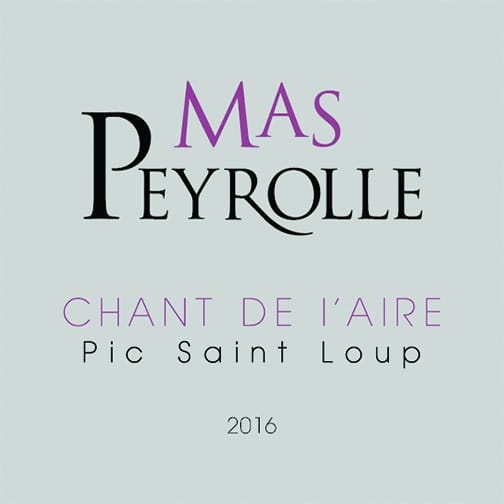 Mas Peyrolle PIC SAINT LOUP 2016 Le Chant de l'Aire