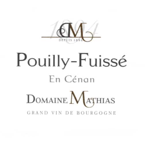 Domaine Mathias - POUILLY-FUISSÉ 2017 En Cénan