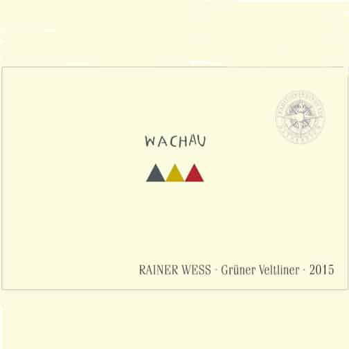 Rainer Wess WACHAU Grüner Veltliner Autriche 2015