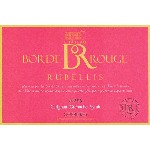 Château Borde Rouge - CORBIÈRES 2018 Rubellis