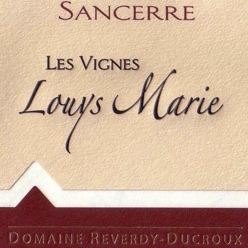 Domaine Reverdy Ducroux SANCERRE 2014 les vignes Louys Marie