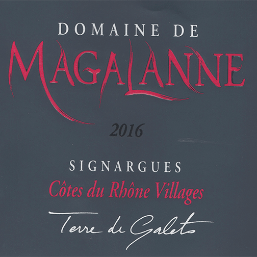 Domaine Magalanne CÔTES DU RHÔNE VILLAGES SIGNARGUES 2016 Terre de Galets