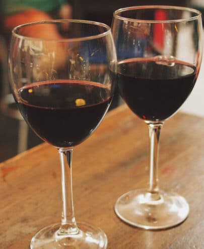 verres vin rouge