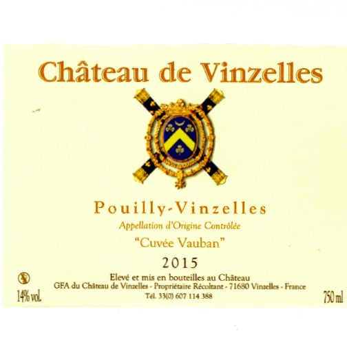 Château de Vinzelles POUILLY-VINZELLES 2015 — Cuvée Vauban