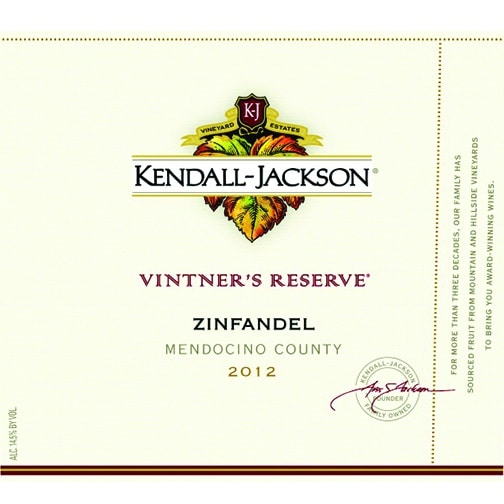Kendall-Jackson ZINFANDEL 2012 — Mendocino Californie