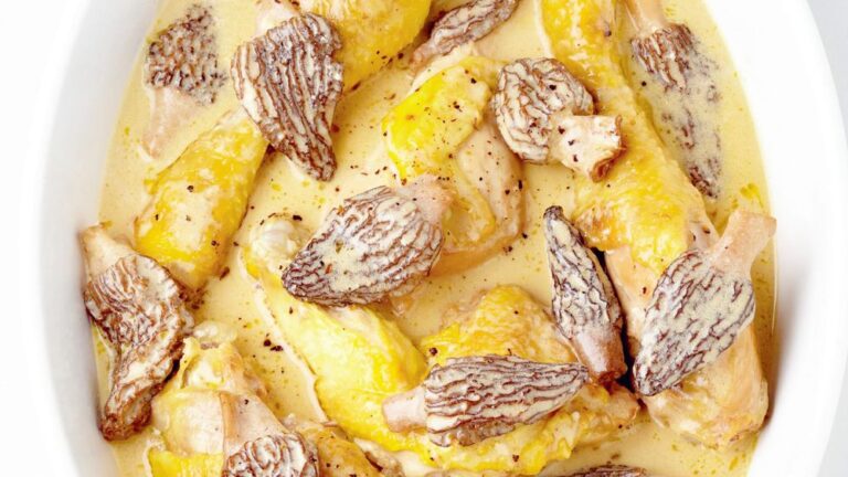 Poulet Aux Morilles Et Vin Jaune Georges Blanc Recette du poulet au vin jaune et aux morilles - Trois Fois Vin