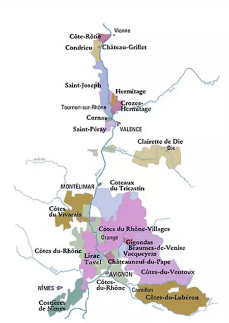 aoc vin vallée du rhône